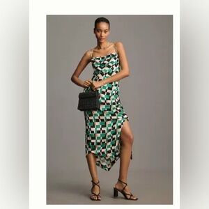 Anthropologie Asymmetrical Midi Dress